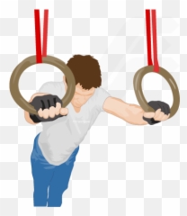 Push - Ups On Rings For Strength Training Ring Exercises Ring Push Ups Png,Olympic Rings Png