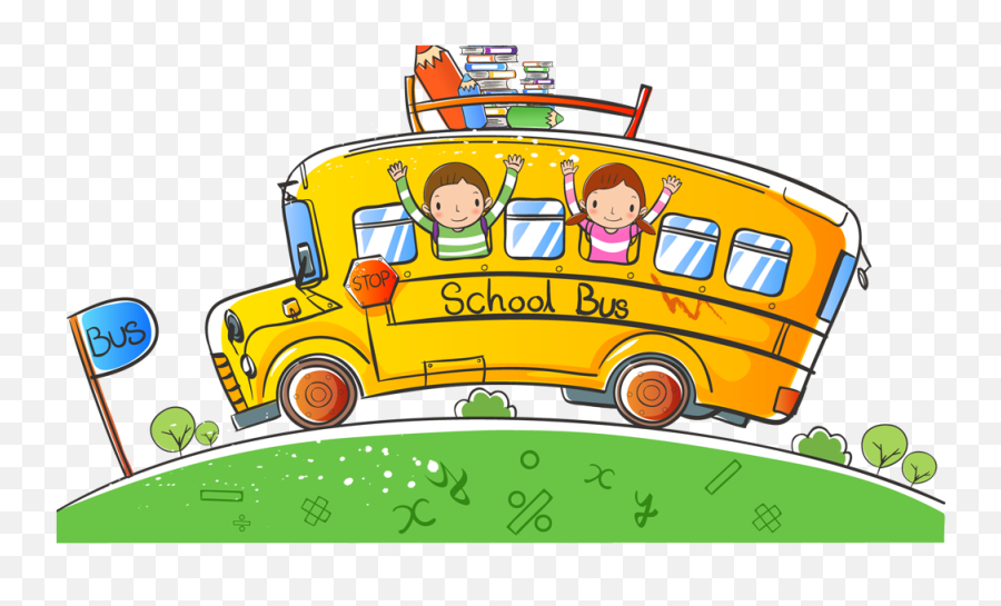 Library Of School Bus Graphic Free Stock Transparent Png - Clip Art School Bus,Bus Transparent