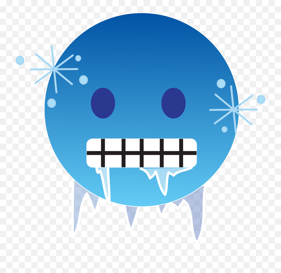 Frozen Emoji Emoticon - Transparent Cold Emoji Png,Emoji Face Png