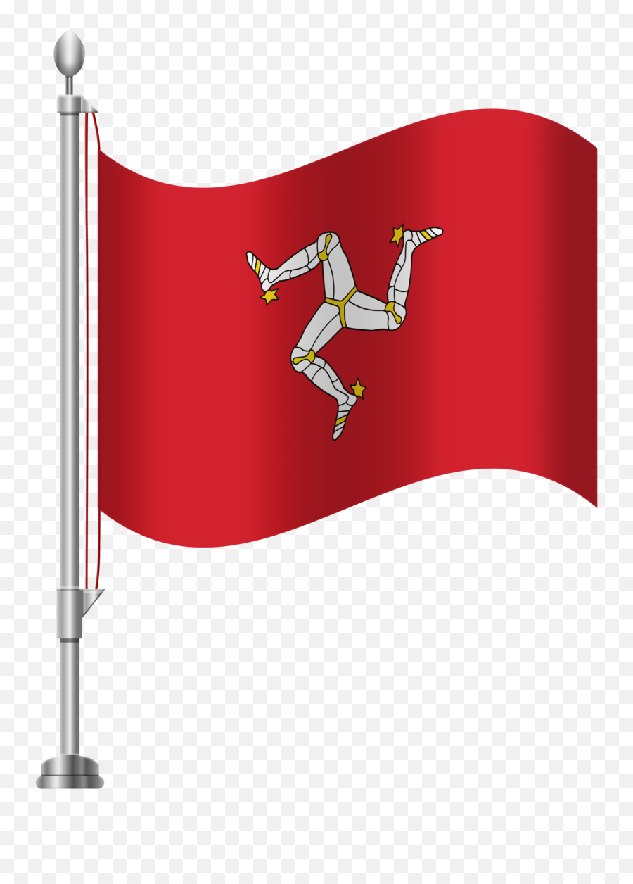 Isle Of Man Flag Png Clip Art - Honduras Flag On Pole,Race Flag Png