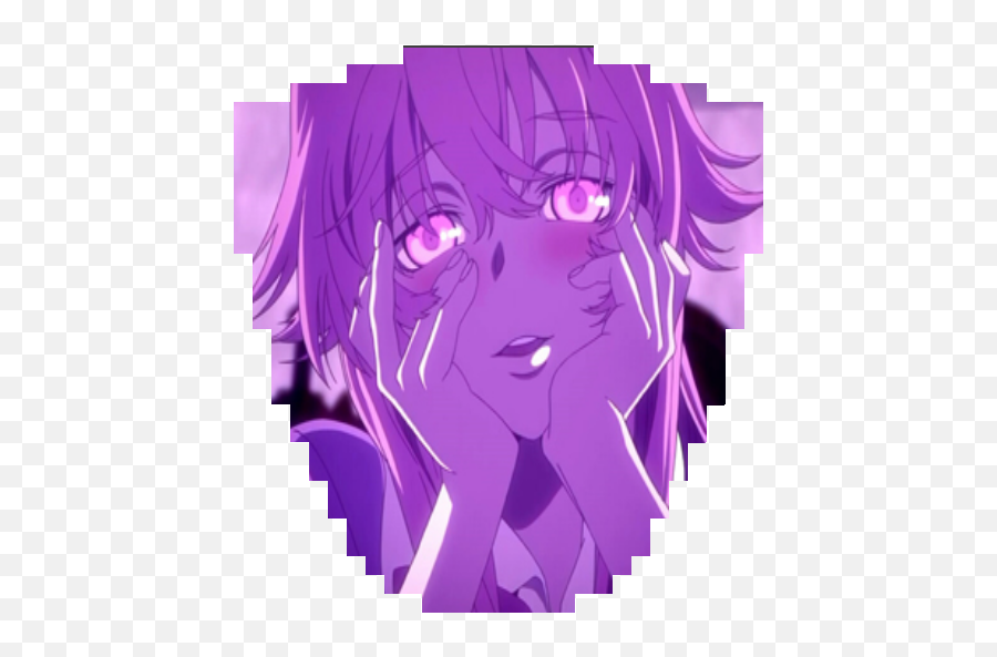 Cloak Naruto 2 Nightdesign - Yuno Gasai Face Meme Png,Pastel Anime Girl Icon