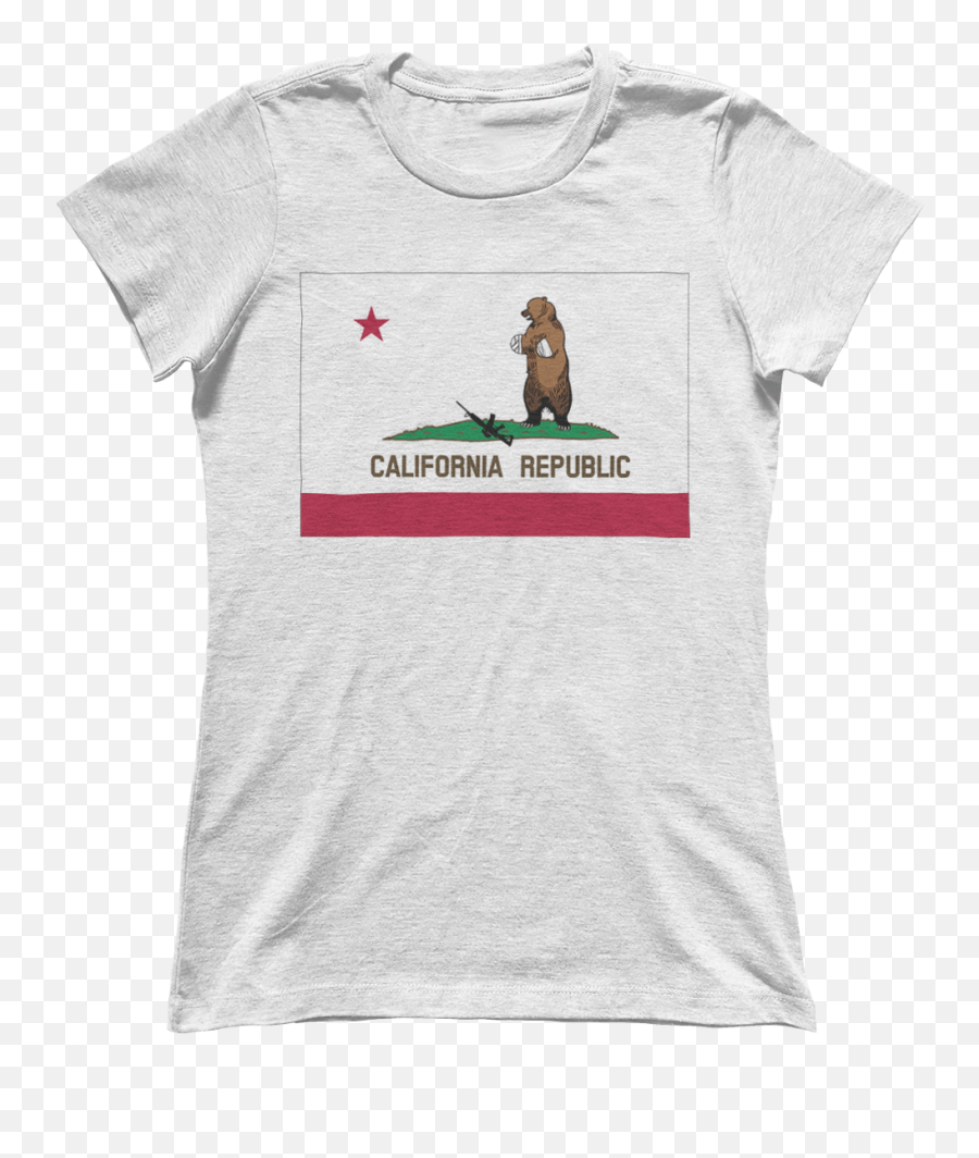 California Bear Arms - White Ladies American Af Aaf Nation Ernie Ball T Shirt Png,California Bear Png