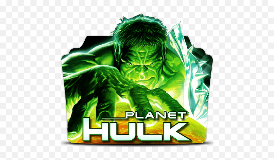 Planet Hulk 2010 Folder Icon - Designbust Planeta Hulk Dvd Cover Png,Hulk Icon