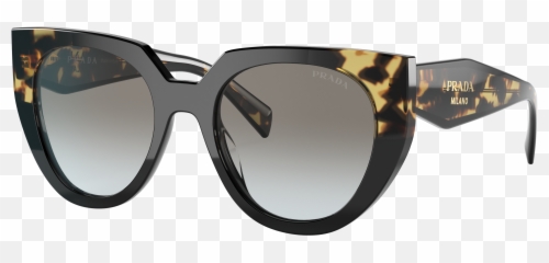Prada Pr 14ws 52 Clear Gradient Brown U0026 Garnet Sunglasses Png