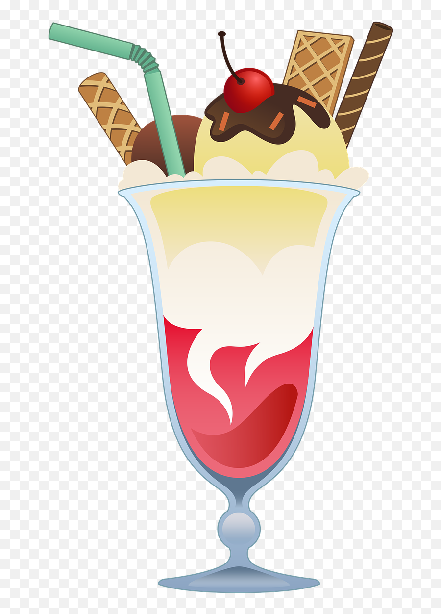 Ice Cream Cup Summer - Clipart Ice Cream Sundae Glass Png,Ice Cream Cup Png