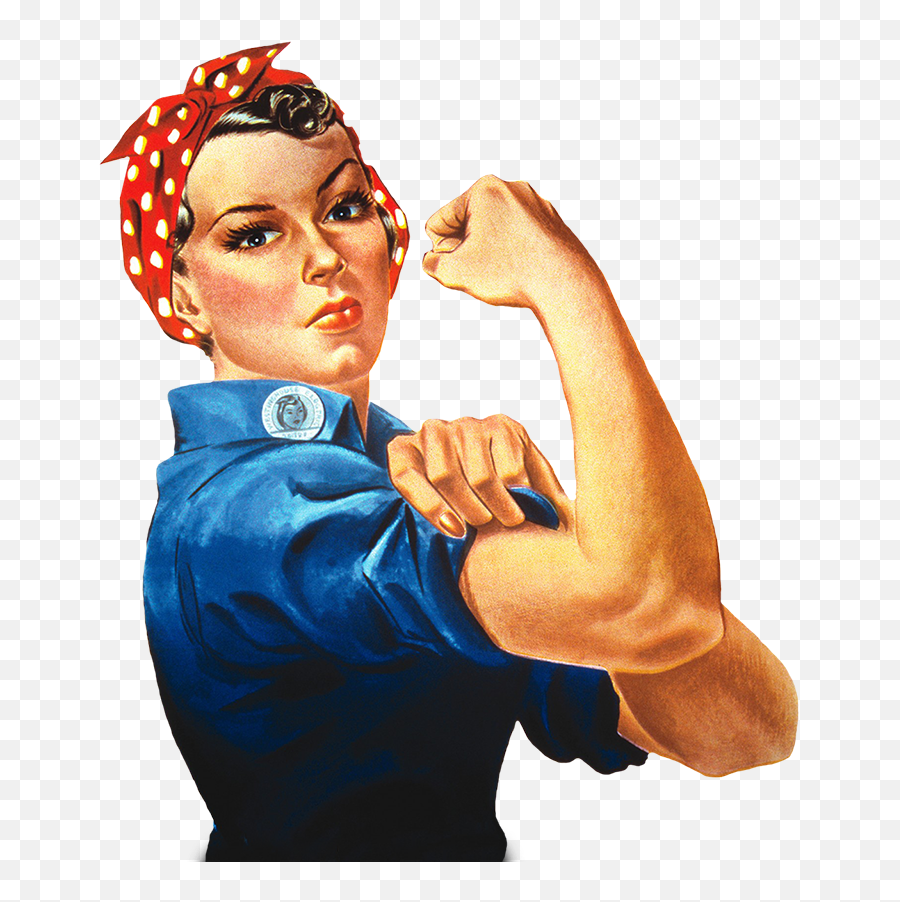 Retro And Vintage Clip Art - We Can Do It Lady Png,It Png