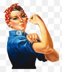 Retro And Vintage Clip Art - We Can Do It Lady Png,It Png
