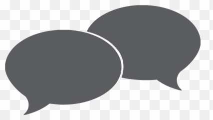 Speech Bubbles Chalk Board - Overlapping png