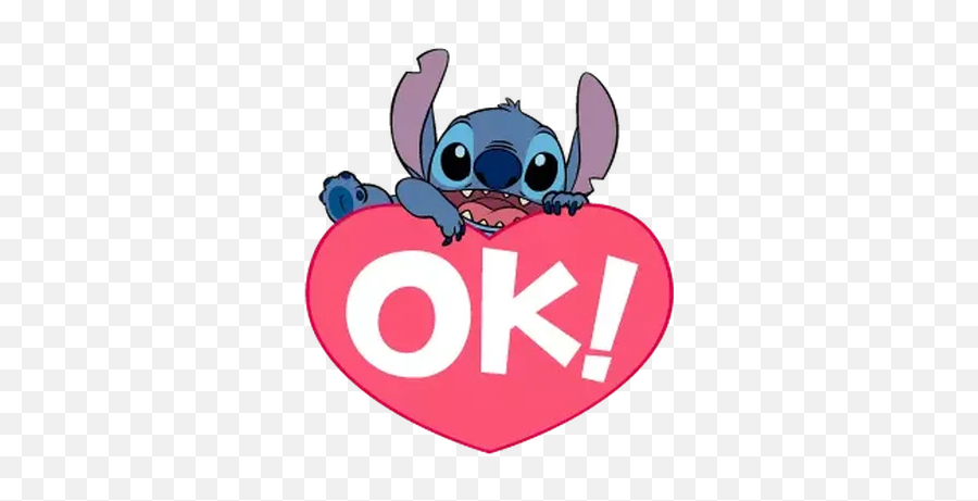 Stitch Whatsapp Stickers - Stickers Cloud Stitch Okay Png,Logo Stitch