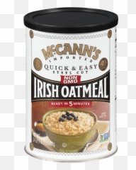 Mccannu0027s Quick U0026 Easy Steel Cut Irish Oats - Irish Steel Cut Oats Png,Oats Png