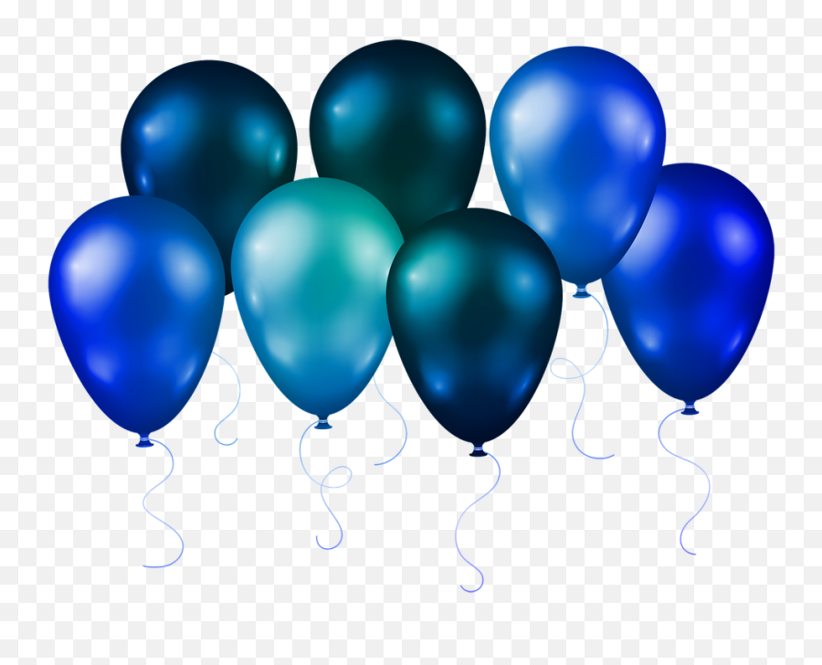 Balloons Blue Streamers - Free Image On Pixabay Globos Azules Png,Streamers Png