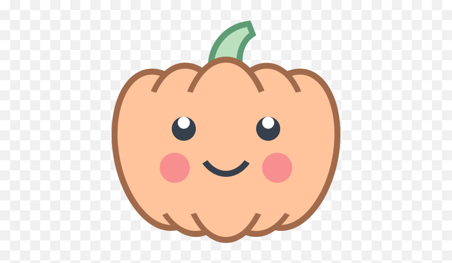 Cute Pumpkin Icon - Free Download Png And Vector Clip Art,Cartoon Pumpkin Png