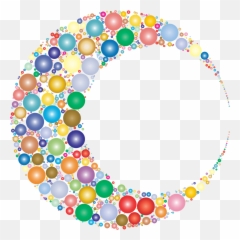 Crescent Moon Lunar Circles - Free vector graphic Pixabay png