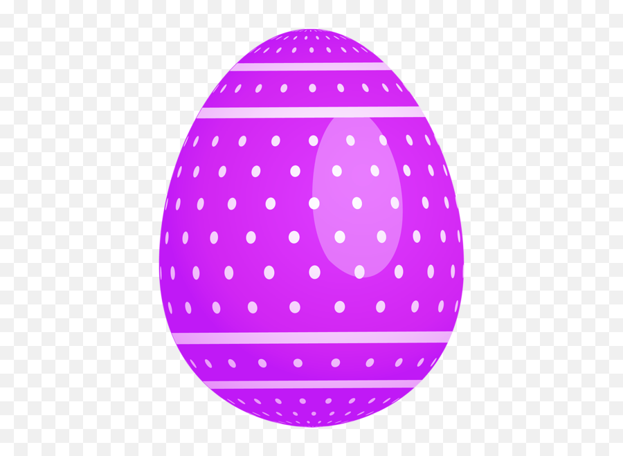 Purple Dotted Easter Egg Png Clipart Eggs - Easter Egg Png Clipart,Easter Egg Png