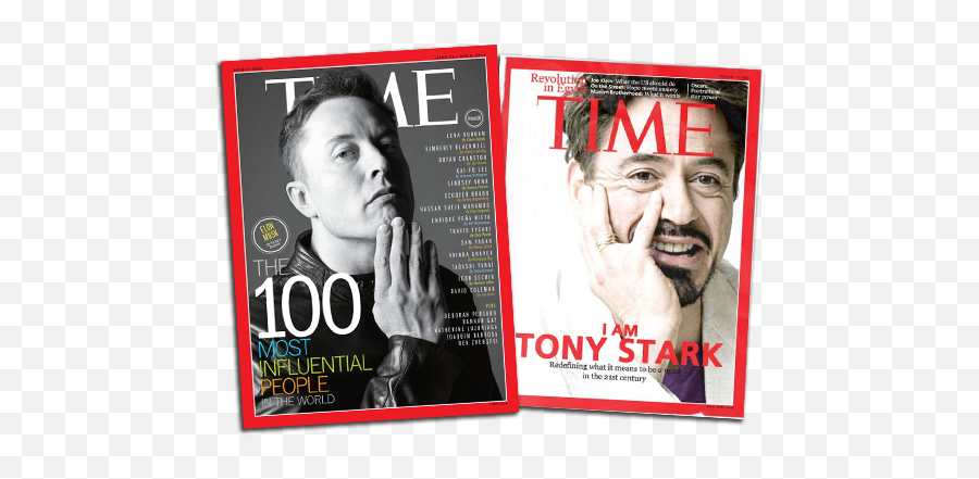 Download Image Source - Real Life Tony Stark Png Image With Elon Musk Time Magazine,Tony Stark Png