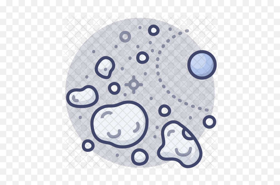 Asteroids Icon Of Colored Outline Style - Bride And Groom Cupcake Toppers Png,Asteroids Png