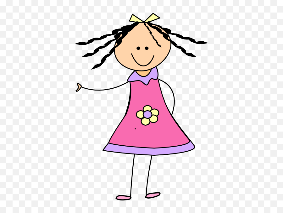 Little Girl Clip Art - Clipart Of Little Girls Png,Girl Clipart Transparent