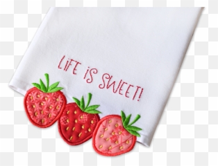 Download Life Is Sweet Tea Towel - Strawberry Full Size Superfood Png,Sweet Tea Png