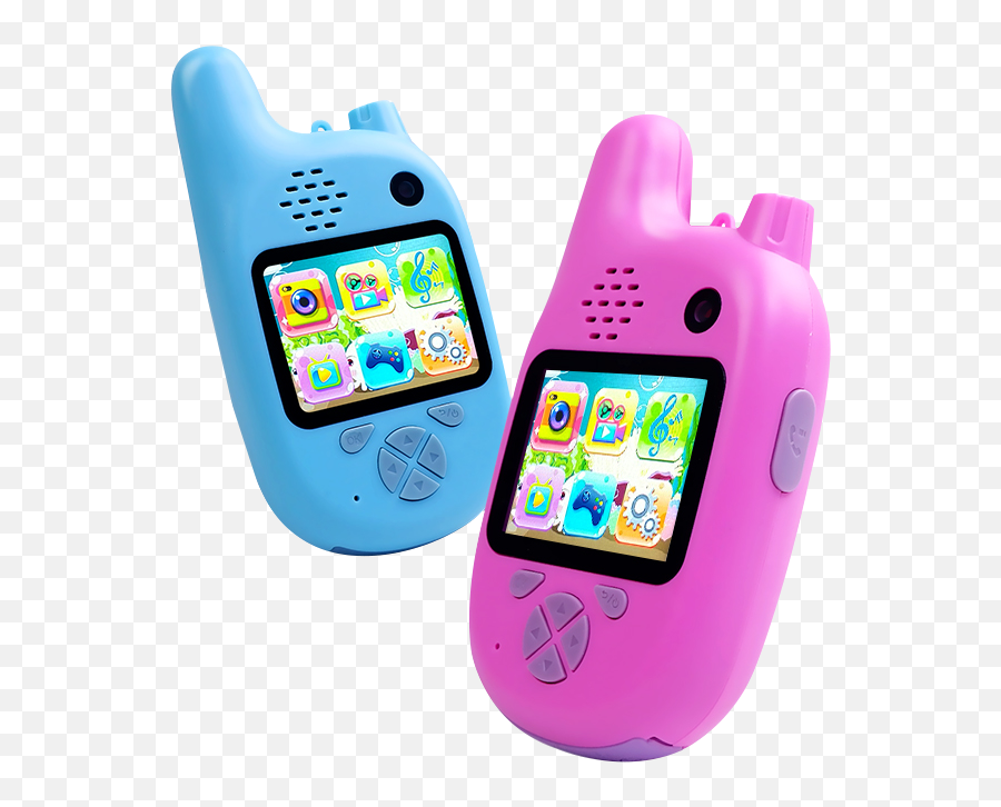 Kids Gifts Camera Toys Taking Pictures Walkie Talkie Cartoon - Kids Pink And Teal Walkie Talkie Png,Cartoon Camera Png