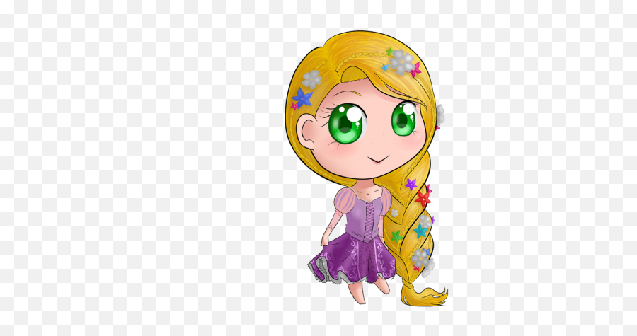 Rapunzel Clipart Chibi - Rapunzel Chibi Transparent Rapunzel Chibi Png,Chibi Transparent