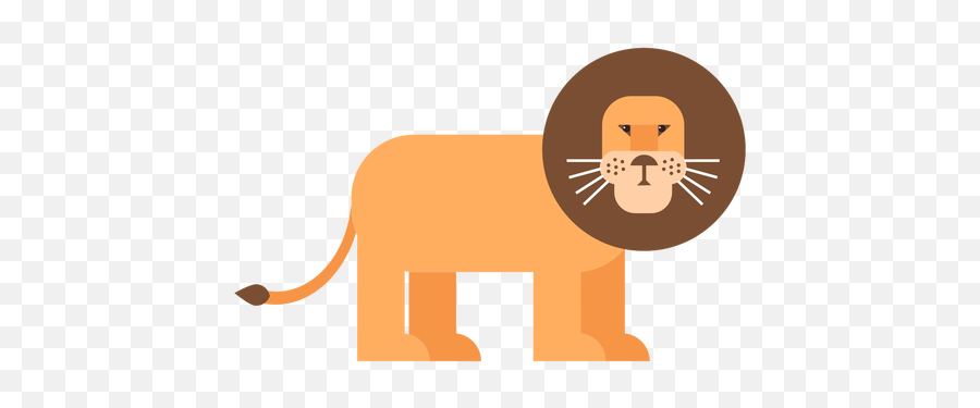 Lion King Mane Tail Flat Rounded Geometric - Transparent Png Animal Figure,Lion King Logo Png