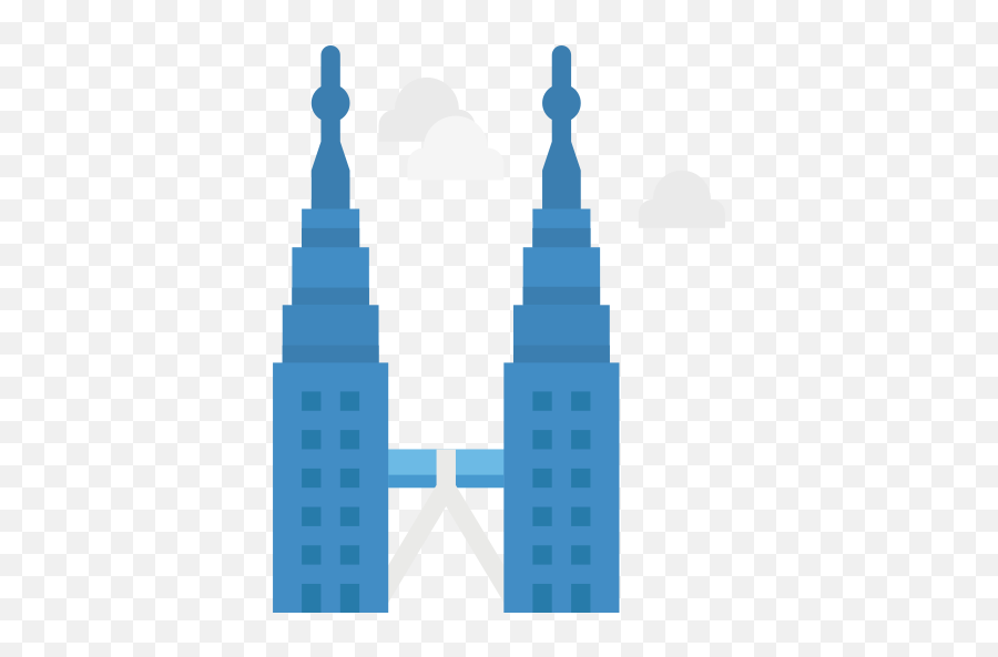 Petronas Twin Tower - Free Monuments Icons Illustration Png,Twin Towers Png