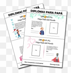 Diplomas Para Papá Poner Foto - Diploma Para Papa Png,Feliz Dia Del Padre Png