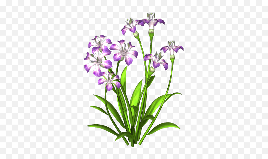 Purple Flower Png Download Free 6209 - Free Icons And Png Plant With Flower Png,Green Flower Png