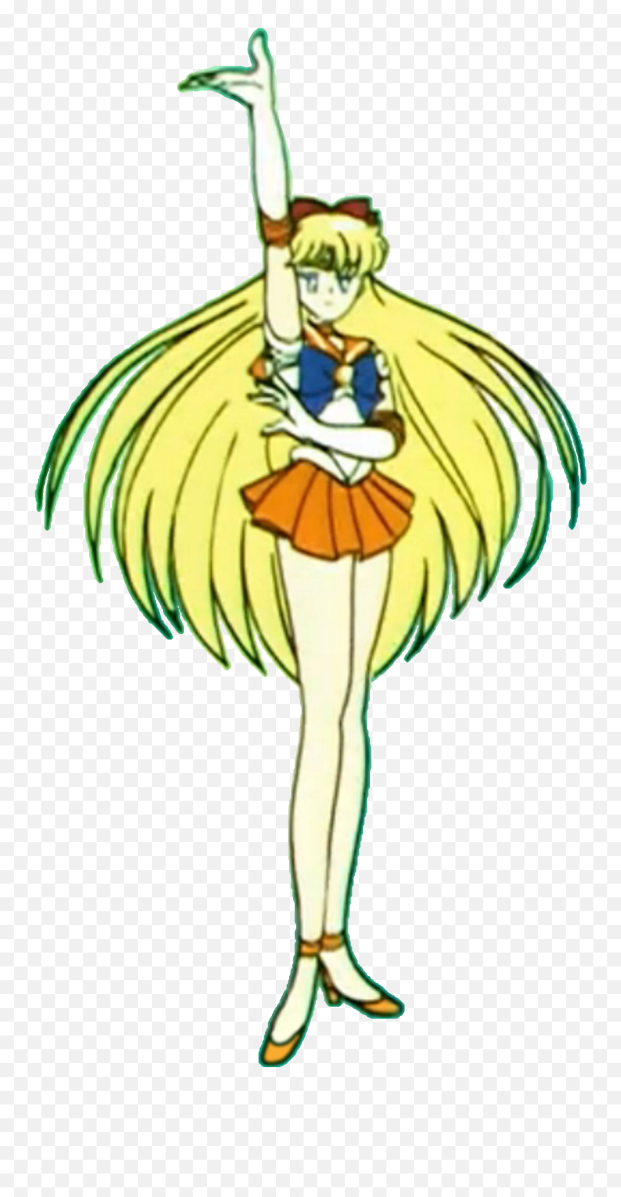 Download Hd Sailor Venus Pose Png Transparent Image - Sailor Venus Pose,Sailor Venus Png