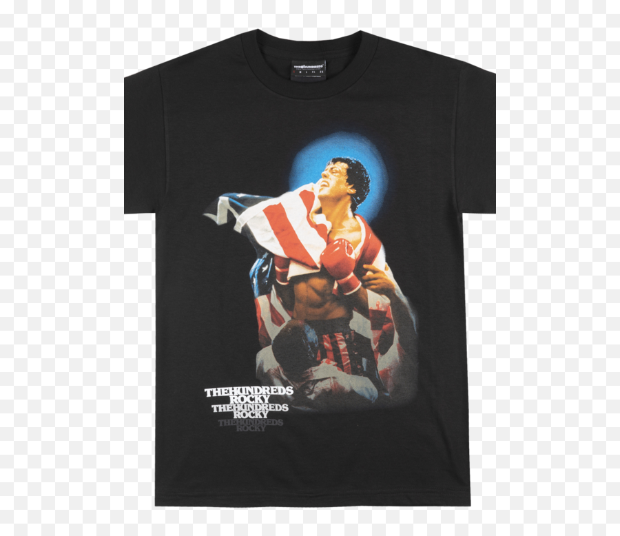 Download Hd The Hundreds Rocky Balboa Clubber T - Shirt Mens Not Over Till Over Rocky Png,Rocky Balboa Png