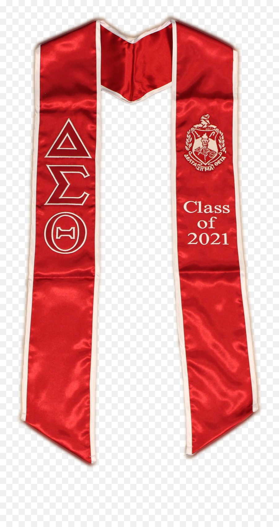 Delta Sigma Theta Graduation Stole Sash - Solid Png,Delta Sigma Theta Png