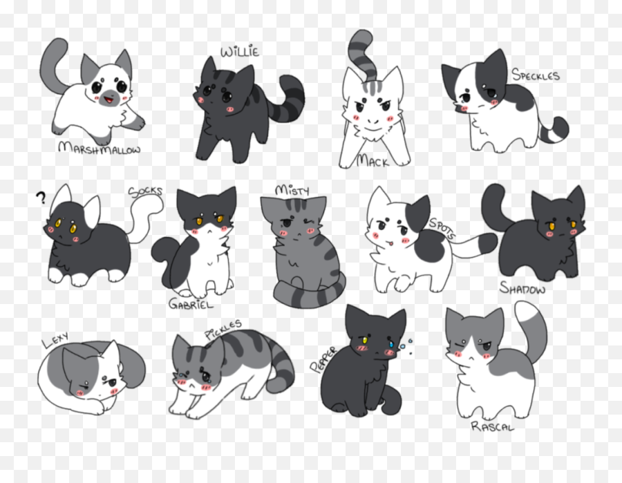 Neko Atsume Png - Grayscale Kittens Neko Atsume Fanart By Neko Atsume Grey Cat,Transparent Neko Atsume