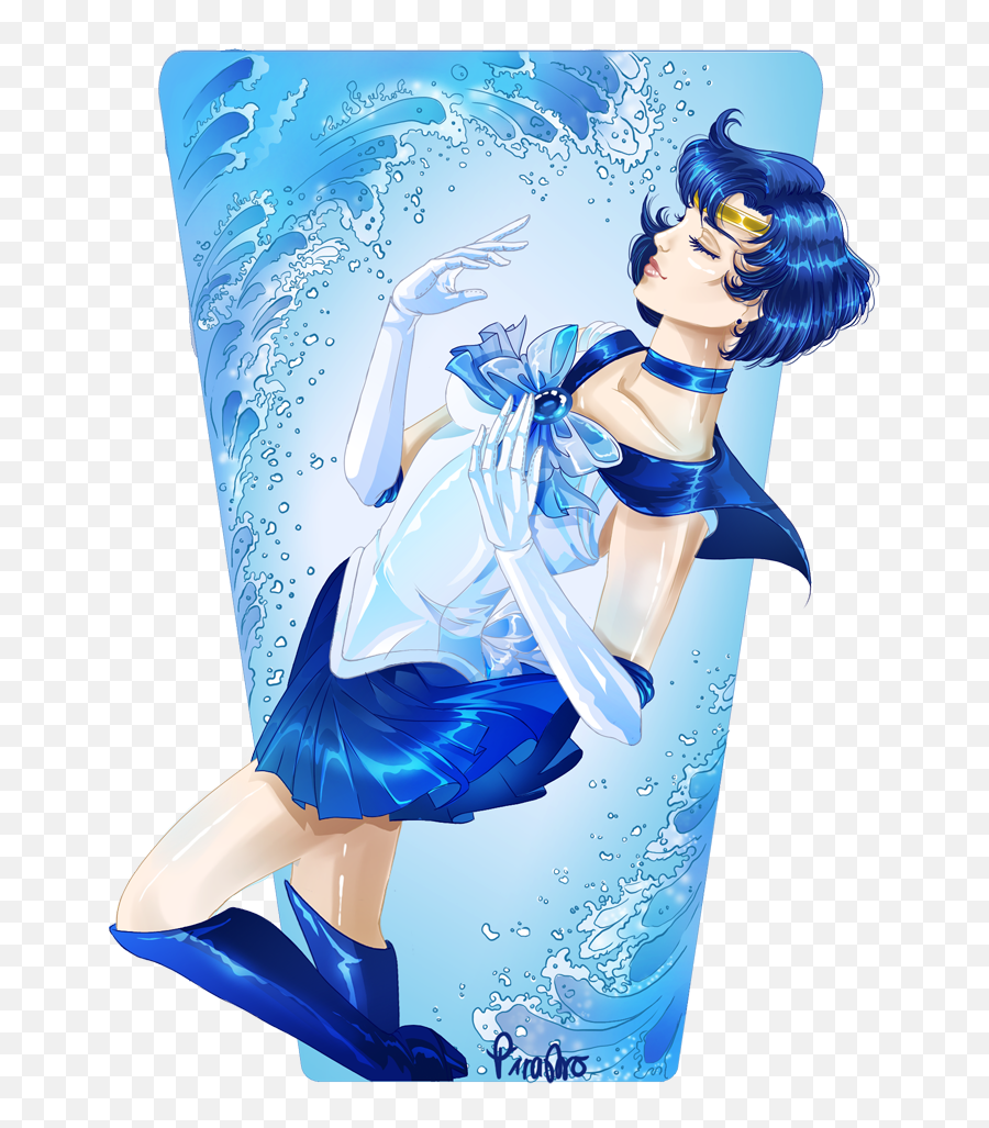 Download Sailor Mercury By Pirastro - Fictional Character Png,Sailor Mercury Png