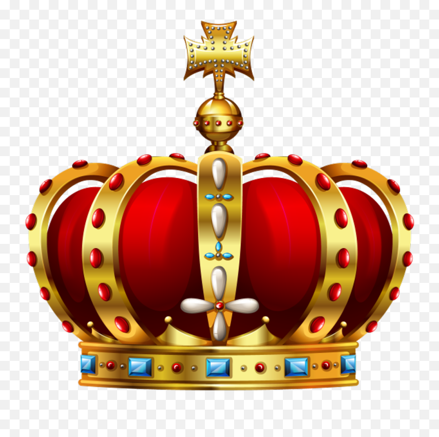 Scking - Golden Crown With Cross Png,Corona De Rey Png