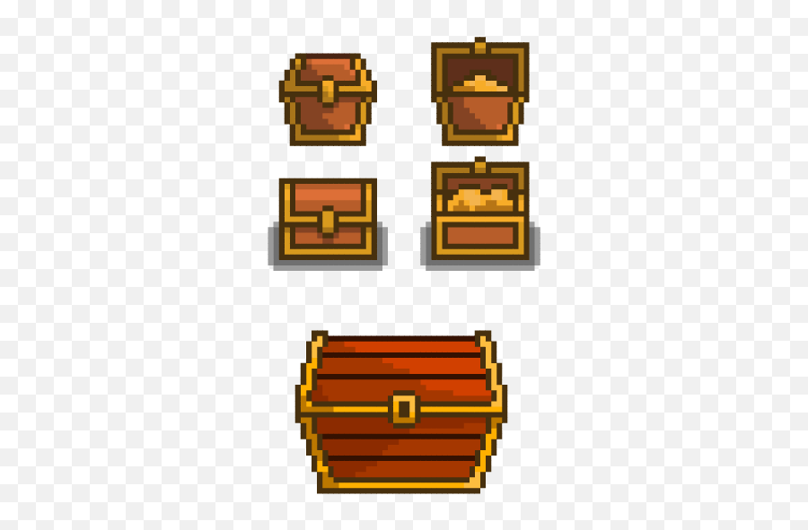 Download Open Treasure Chest Png Image - Pixel Art Chest,Minecraft Chest Png