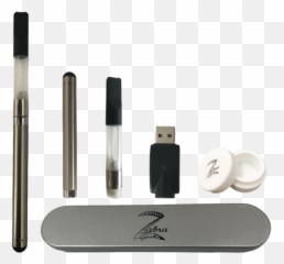 Cbdwax Slim Vaporizer Kit By Zebra Smoke Silver - Vaporizer Png,Vape Smoke Png