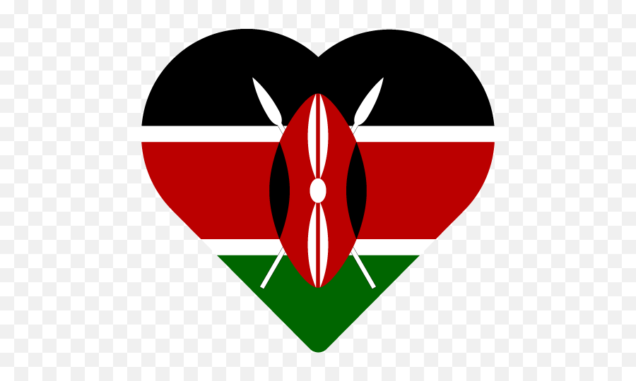 Vector Country Flag Of Kenya - Heart Vector World Flags Les Plus Beaux Drapeaux Png,Libya New Flag Icon