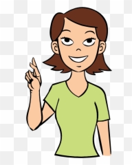 Letter R - Sign Language For Rose png