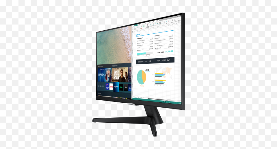 Samsung S24am506nu - M50a Series Led Monitor Full Hd Samsung Ls24am506 24 Smart Monitor With Smart Tv Apps Png,Alienware Icon Dock