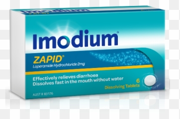Imodium Zapid - Treatment for Bouts of Diarrhoea Imodium Advanced Dosage png
