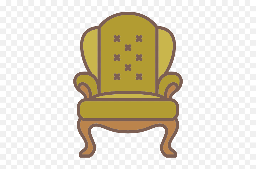 Elegant Comfortable Furniture Antique Armchair Icon - Furniture Style Png,Antiques Icon