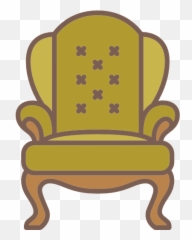 Elegant Comfortable Furniture Antique Armchair Icon - Furniture Style png