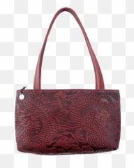 Leather Handbag Cloud Dragon Streamline - Top Handle png
