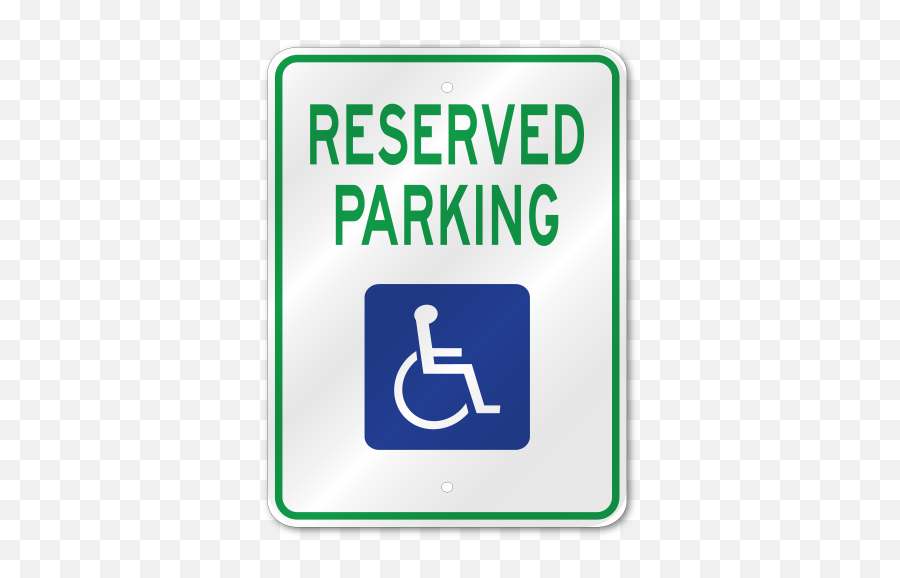 Wyoming Handicap Sign Outdoor Reflective Aluminum - Handicap Signs Png,Handicapped Icon