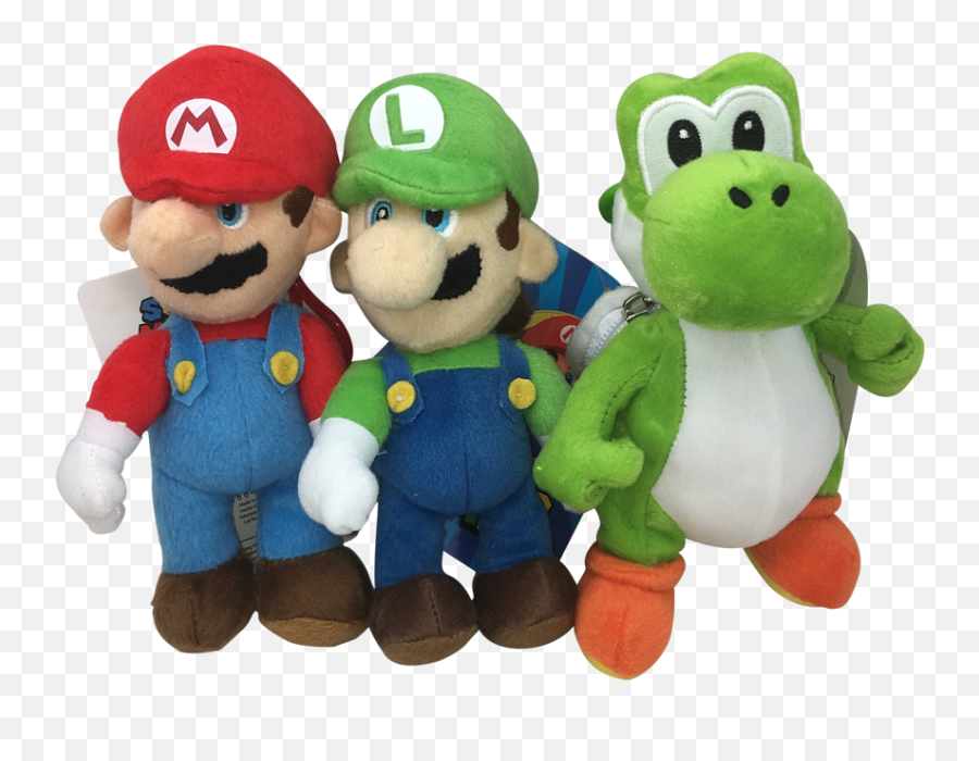 Clip Nintendo Plush Mario Luigi Or Dino - Stuffed Toy Png,Luigi Plush Png