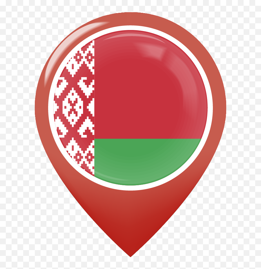 Download The Flag Of Belarus 40 Shapes Seek Png Red Map Pin Icon