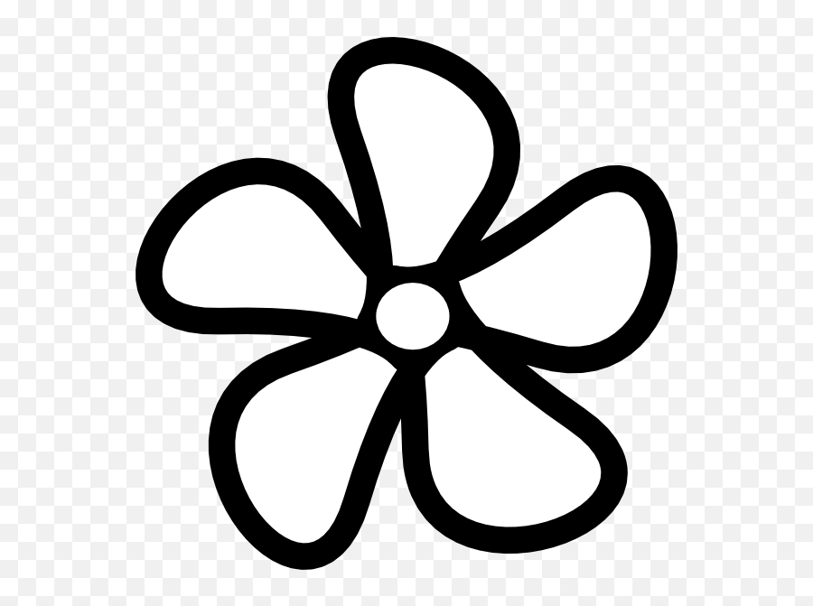 Download Flower Clip Art - Flower Clipart Black And Small Flowers Images Outline Png,Flower Outline Png
