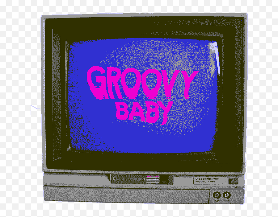 Groovy Baby Sticker - Animated Gif Old Tv Png,Old Tv Transparent
