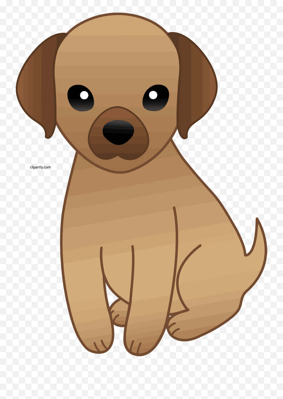 Cute Brown Puppy Clipart Png
