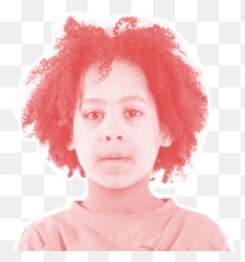 R233 Boy Afro Pinkred 600px - Red Hair png